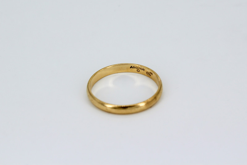 Alianza de oro de 18k. de segunda mano. Joyería de ocasión | ROYALHYSTERIA
