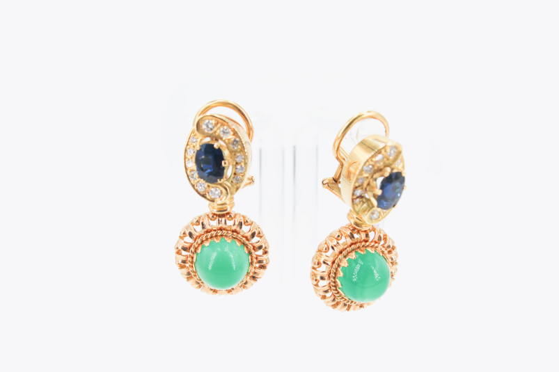 Pendiente de oro de 18k. de segunda mano. Joyería de ocasión | ROYALHYSTERIA