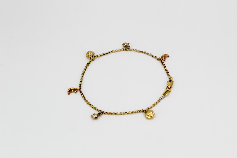 Pulsera de oro de 18k. de segunda mano. Joyería de ocasión | ROYALHYSTERIA