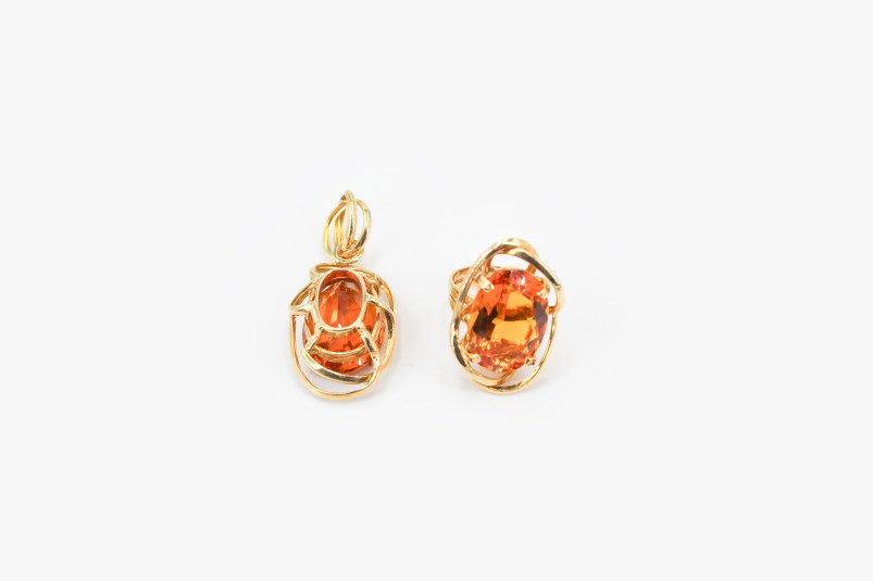 Juego de oro de 18k. de segunda mano. Joyería de ocasión | ROYALHYSTERIA