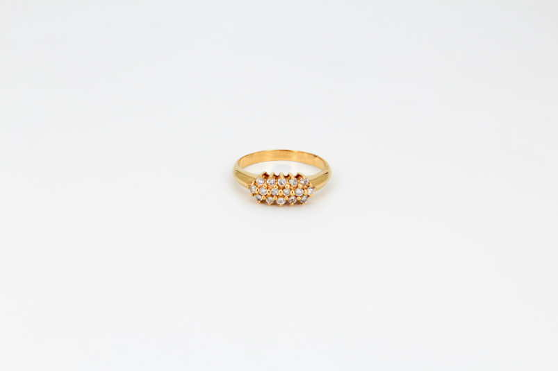 Anillo de oro de 18k. de segunda mano. Joyería de ocasión | ROYALHYSTERIA