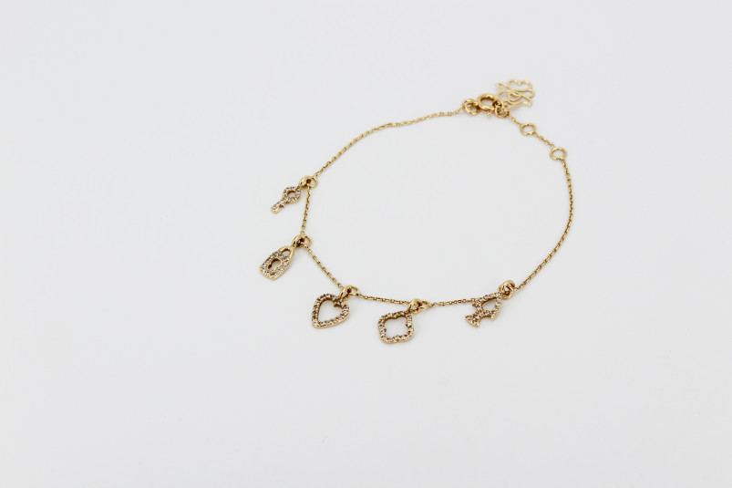 Pulsera de oro de 18k. de segunda mano. Joyería de ocasión | ROYALHYSTERIA
