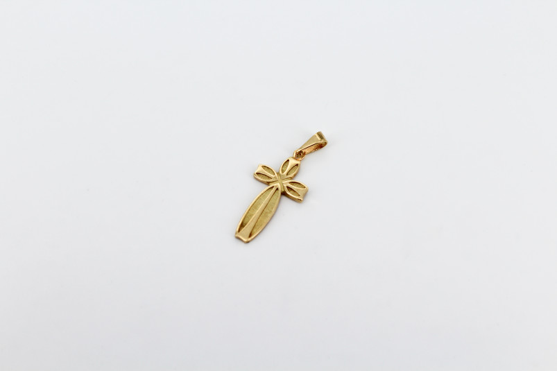 Cruz de oro de 18k. de segunda mano. Joyería de ocasión | ROYALHYSTERIA