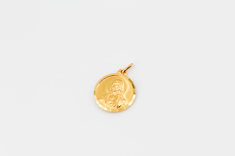 Medalla de oro de 18k. de segunda mano. Joyería de ocasión | ROYALHYSTERIA