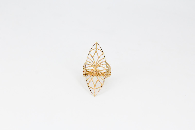 Anillo de oro de 18k. de segunda mano. Joyería de ocasión | ROYALHYSTERIA