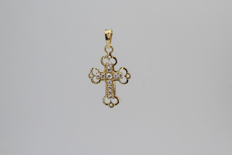 Cruz de oro de 18k. de segunda mano. Joyería de ocasión | ROYALHYSTERIA