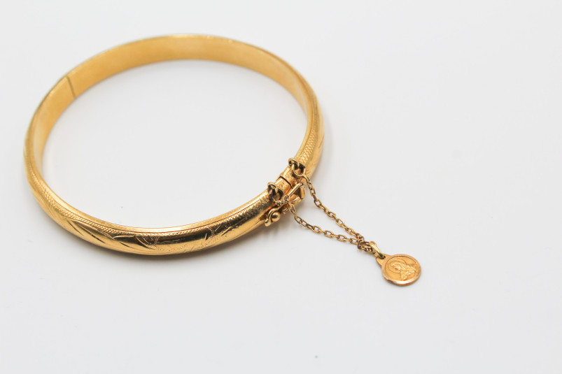 Caña de oro de 18k. de segunda mano. Joyería de ocasión | ROYALHYSTERIA