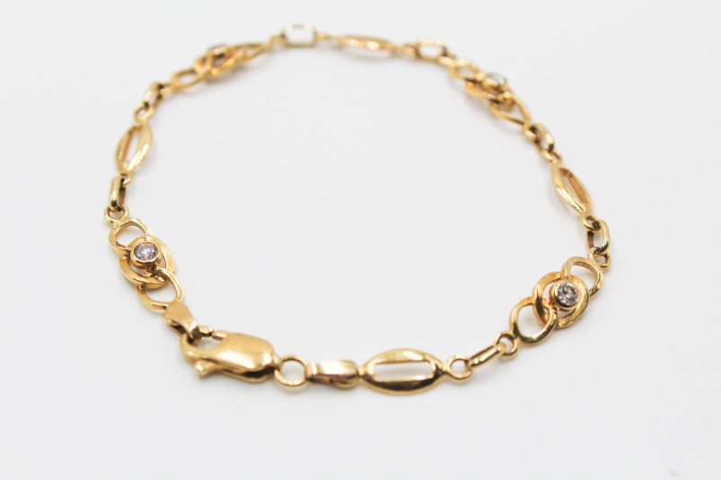 Pulsera de oro de 18k. de segunda mano. Joyería de ocasión | ROYALHYSTERIA