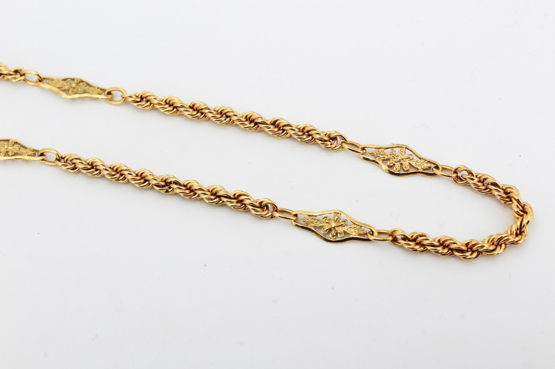 Cadena de oro de 18k. de segunda mano. Joyería de ocasión | ROYALHYSTERIA