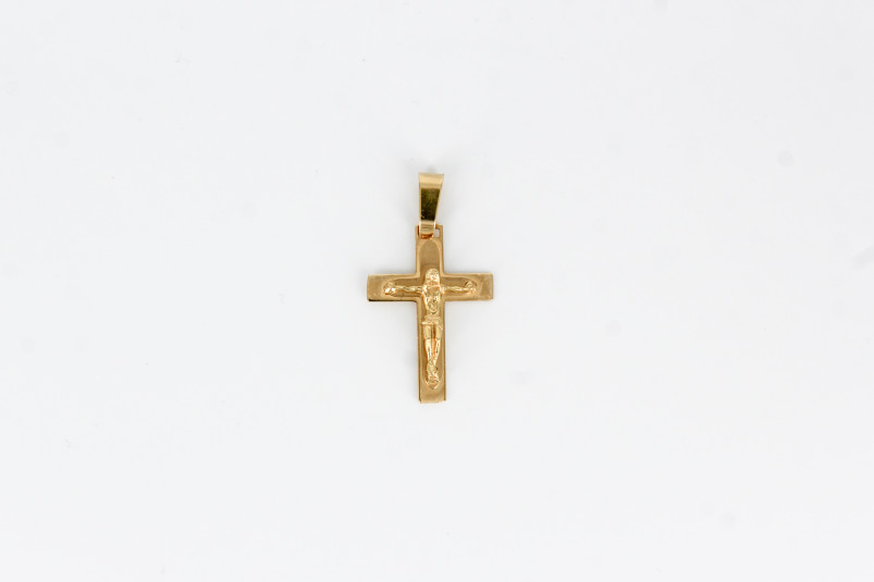 Cruz de oro de 18k. de segunda mano. Joyería de ocasión | ROYALHYSTERIA