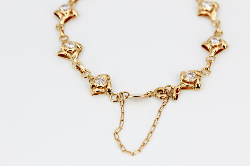 Pulsera de oro de 18k. de segunda mano. Joyería de ocasión | ROYALHYSTERIA