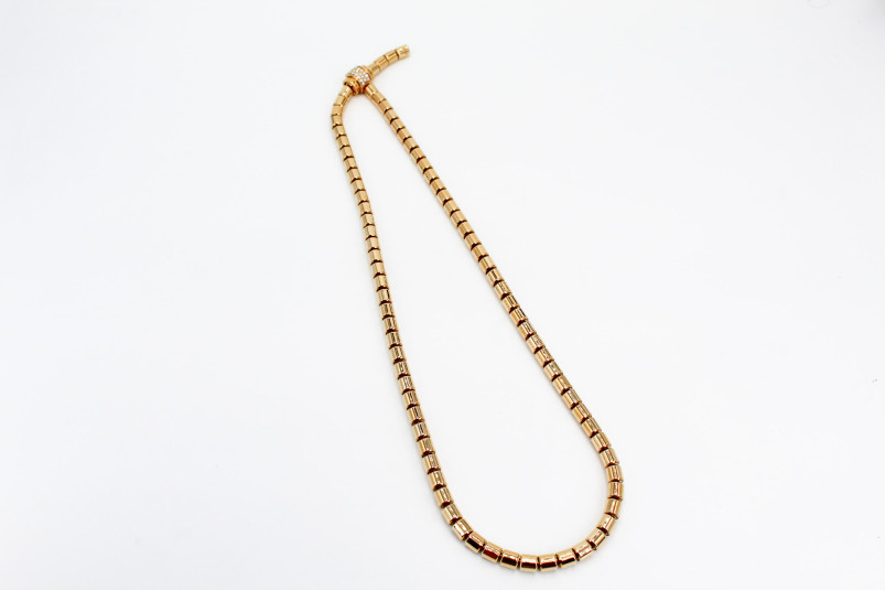Gargantilla de oro de 18k. de segunda mano. Joyería de ocasión | ROYALHYSTERIA
