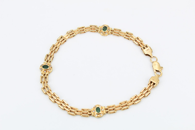 Pulsera de oro de 18k. de segunda mano. Joyería de ocasión | ROYALHYSTERIA