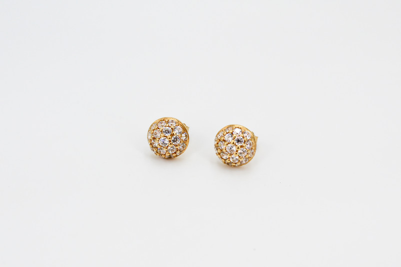 Pendiente de oro de 18k. de segunda mano. Joyería de ocasión | ROYALHYSTERIA