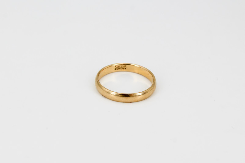 Alianza de oro de 18k. de segunda mano. Joyería de ocasión | ROYALHYSTERIA