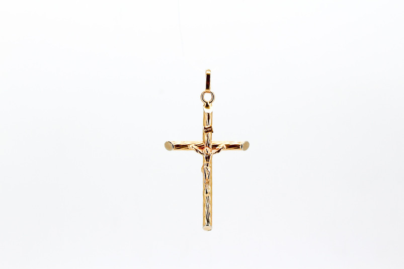 Cruz de oro de 18k. de segunda mano. Joyería de ocasión | ROYALHYSTERIA