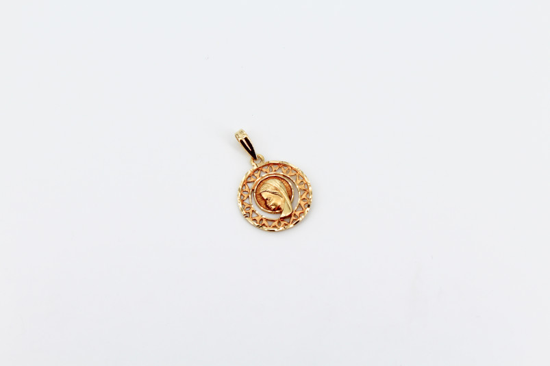 Medalla de oro de 18k. de segunda mano. Joyería de ocasión | ROYALHYSTERIA