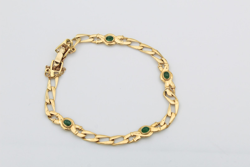 Pulsera de oro de 18k. de segunda mano. Joyería de ocasión | ROYALHYSTERIA