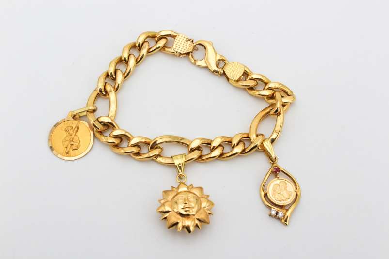 Pulsera de oro de 18k. de segunda mano. Joyería de ocasión | ROYALHYSTERIA