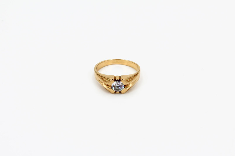 Solitario de oro de 18k. de segunda mano. Joyería de ocasión | ROYALHYSTERIA