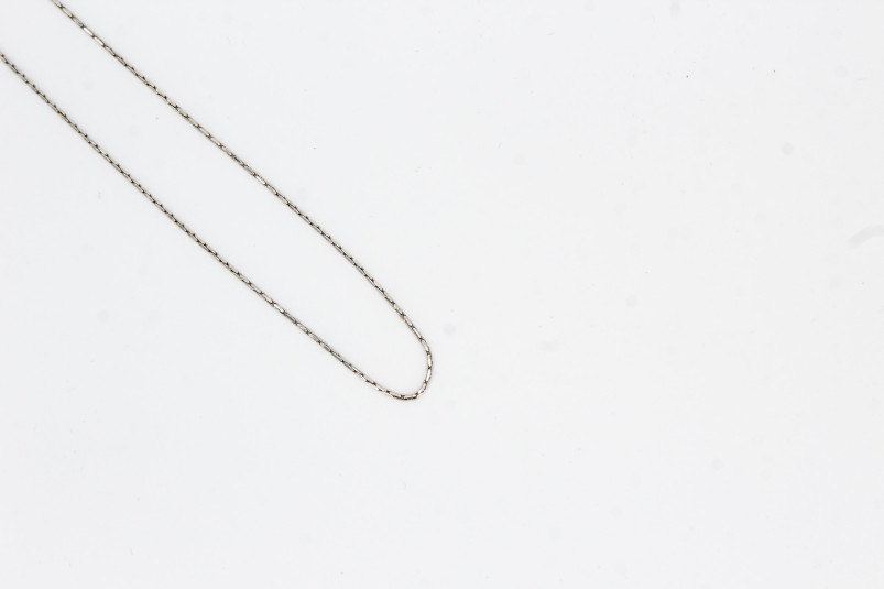 Cadena de oro blanco de 18k. de segunda mano. Joyería de ocasión | ROYALHYSTERIA