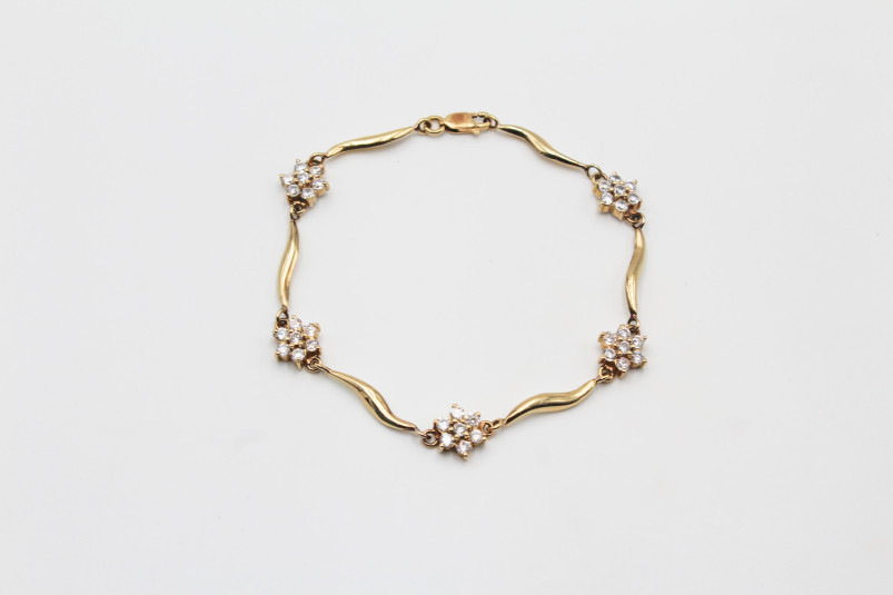 Pulsera de oro de 18k. de segunda mano. Joyería de ocasión | ROYALHYSTERIA