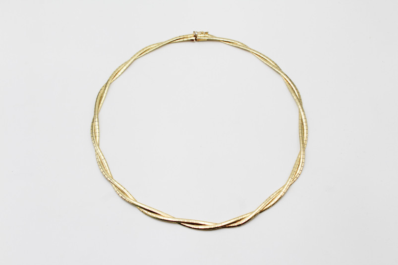 Gargantilla de oro de 14k. de segunda mano. Joyería de ocasión | ROYALHYSTERIA