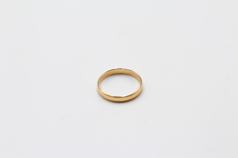 Alianza de oro de 18k. de segunda mano. Joyería de ocasión | ROYALHYSTERIA