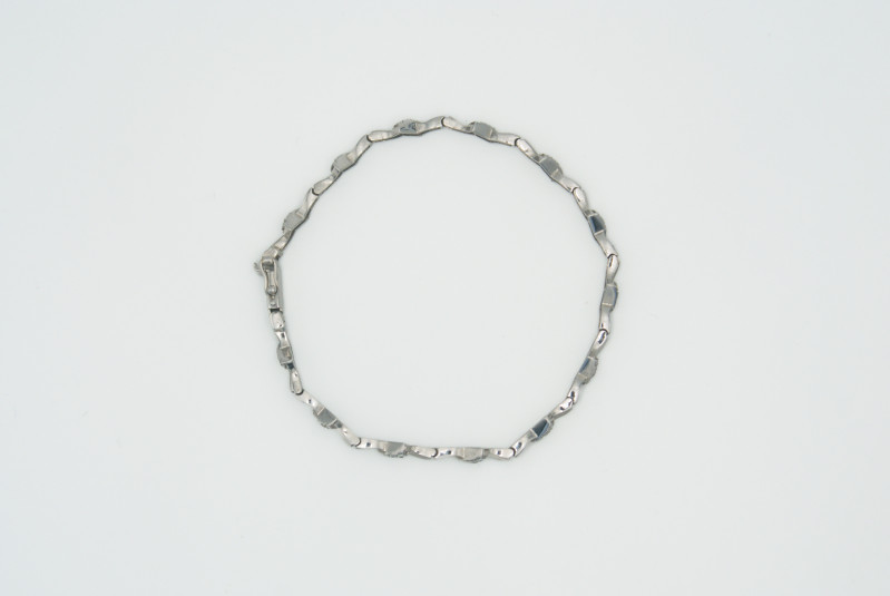 Pulsera de oro blanco de 18k. de segunda mano. Joyería de ocasión | ROYALHYSTERIA