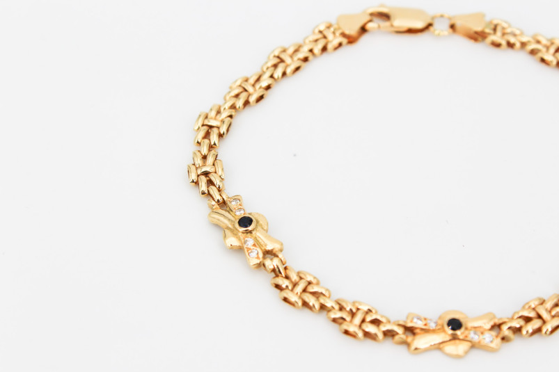 Pulsera de oro de 18k. de segunda mano. Joyería de ocasión | ROYALHYSTERIA