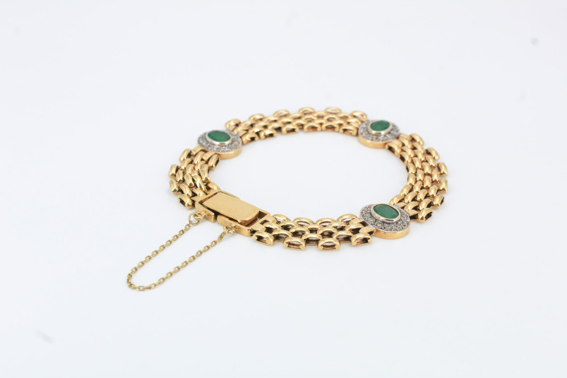 Pulsera de oro de 18k. de segunda mano. Joyería de ocasión | ROYALHYSTERIA