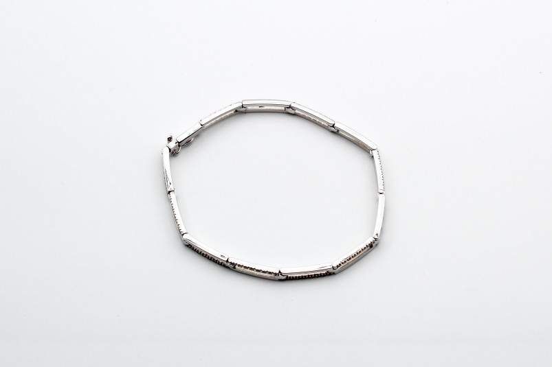 Pulsera de oro blanco de 18k. de segunda mano. Joyería de ocasión | ROYALHYSTERIA