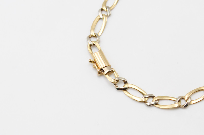 Pulsera de oro combinado de 18k. de segunda mano. Joyería de ocasión | ROYALHYSTERIA