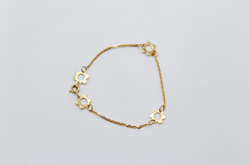 Pulsera de oro de 18k. de segunda mano. Joyería de ocasión | ROYALHYSTERIA