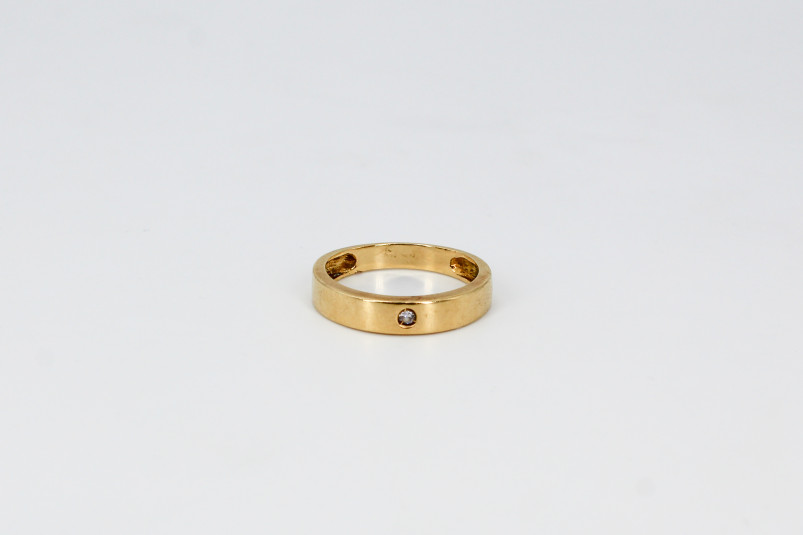 Solitario de oro de 18k. de segunda mano. Joyería de ocasión | ROYALHYSTERIA