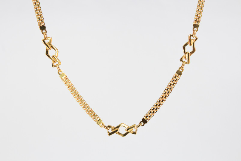 Gargantilla de oro de 18k. de segunda mano. Joyería de ocasión | ROYALHYSTERIA