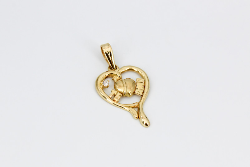 Colgante de oro de 18k. de segunda mano. Joyería de ocasión | ROYALHYSTERIA