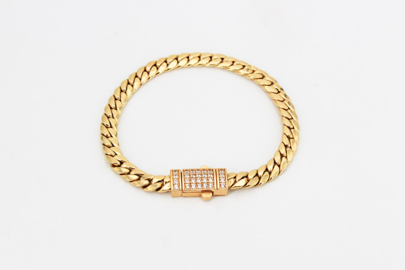 Pulsera de oro de 18k. de segunda mano. Joyería de ocasión | ROYALHYSTERIA