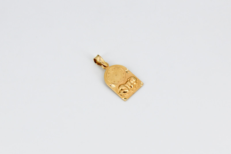 Medalla de oro de 18k. de segunda mano. Joyería de ocasión | ROYALHYSTERIA