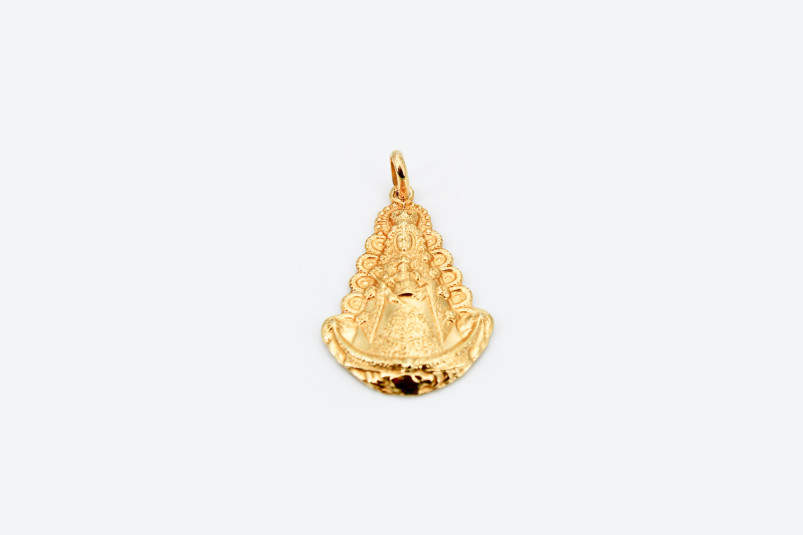 Medalla de oro de 18k. de segunda mano. Joyería de ocasión | ROYALHYSTERIA