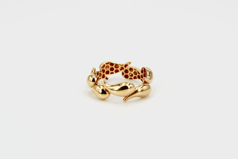 Anillo de oro de 18k. de segunda mano. Joyería de ocasión | ROYALHYSTERIA