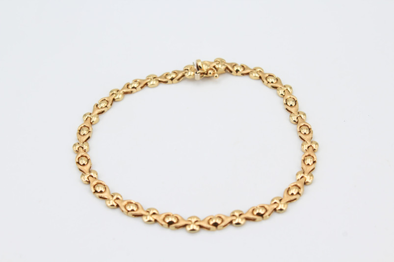 Pulsera de oro de 18k. de segunda mano. Joyería de ocasión | ROYALHYSTERIA