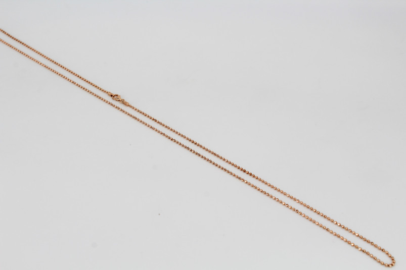 Cadena de oro rosa de 18k. de segunda mano. Joyería de ocasión | ROYALHYSTERIA