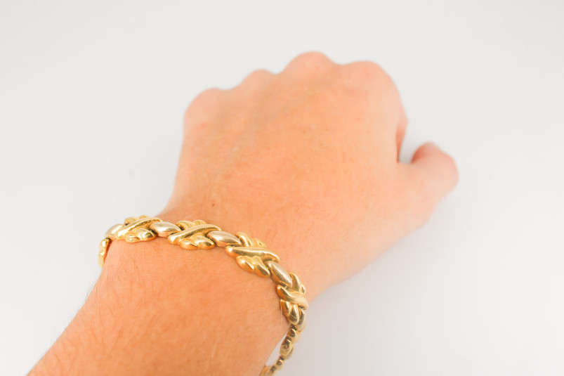 Pulsera de oro de 18k. de segunda mano. Joyería de ocasión | ROYALHYSTERIA