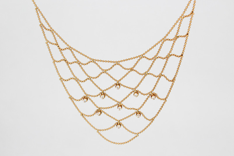 Gargantilla de oro de 18k. de segunda mano. Joyería de ocasión | ROYALHYSTERIA