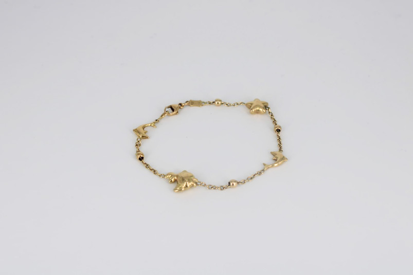 Pulsera de oro de 18k. de segunda mano. Joyería de ocasión | ROYALHYSTERIA