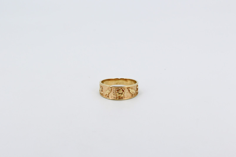 Anillo de oro de 18k. de segunda mano. Joyería de ocasión | ROYALHYSTERIA
