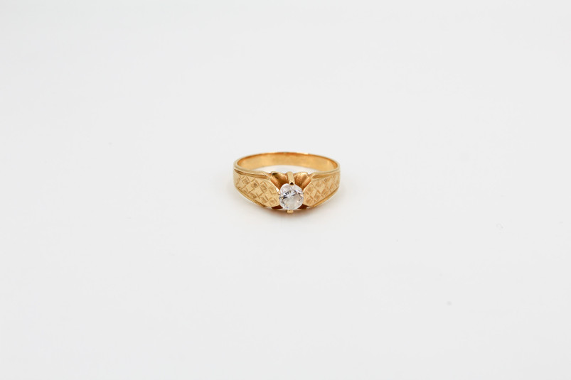 Solitario de oro de 18k. de segunda mano. Joyería de ocasión | ROYALHYSTERIA