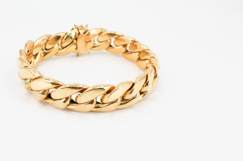 Pulsera de oro de 18k. de segunda mano. Joyería de ocasión | ROYALHYSTERIA