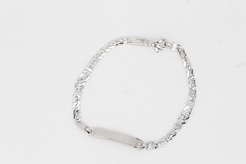 Esclava de oro blanco de 18k. de segunda mano. Joyería de ocasión | ROYALHYSTERIA